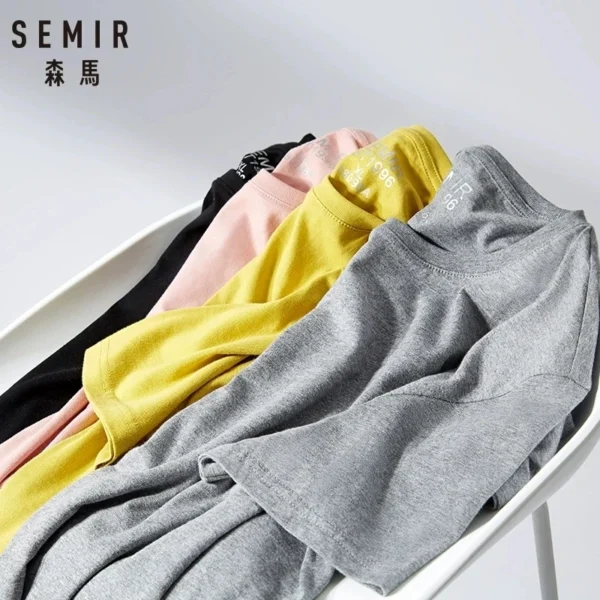 SEMIR T Shirt Men Fashion Casual Cotton T-shirts Men White Tee Shirts Short Sleeve Streetwear Summer Tops For Male - Image 4