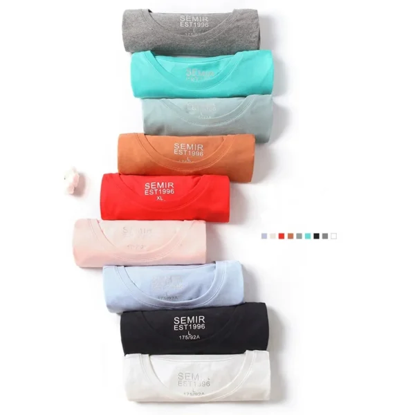 SEMIR T Shirt Men Fashion Casual Cotton T-shirts Men White Tee Shirts Short Sleeve Streetwear Summer Tops For Male - Image 2