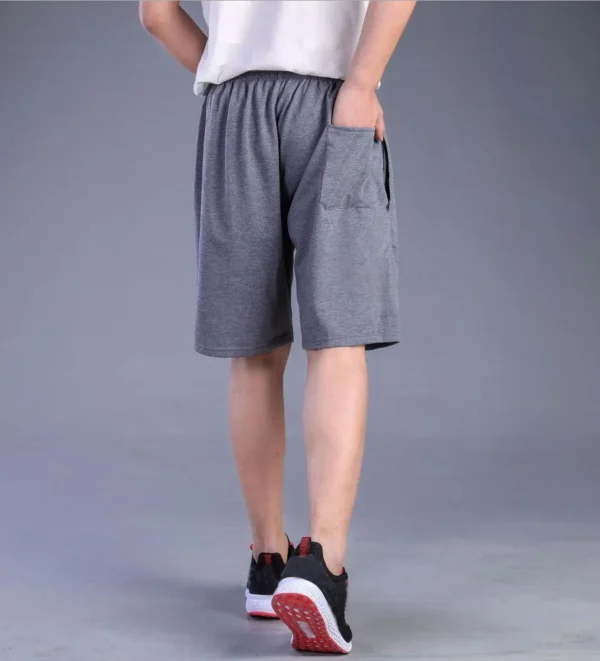 High quality summer men sports shorts 8XL 10XL big Size Comfortable Breathable soft loose elasticity shorts 150KG Black 52 50 - Image 2