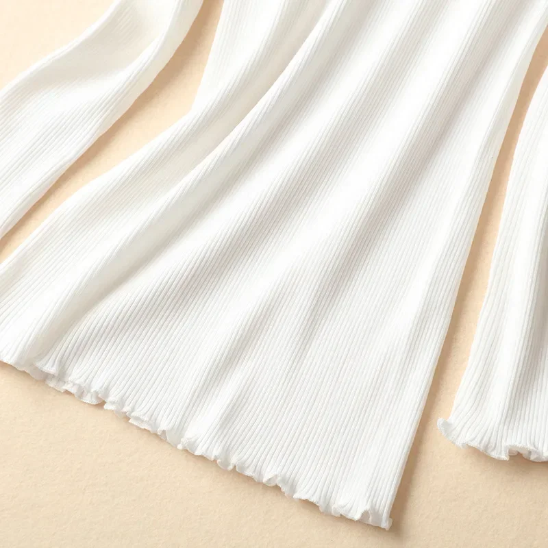 Women's Mulberry Silk Cotton Base Sweater High Elastic Slim Seamless Long-sleeved Knit Top Turtleneck 70% Silk +30% Cotton - Image 6