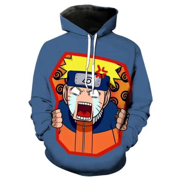 Uzumaki Naruto Boys Girls Hoodies Anime Men's Hoodies 3D Printed Pullover Oversized Men's Hoodies MINISO Men's Clothing - Image 5
