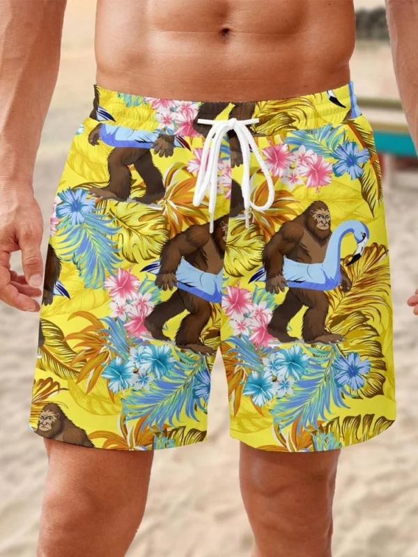 Flower Printing Shorts Men's Shorts Beach Pants Women's Hawaii Shorts Unisex Seaside oversized Summer Women Casual Half Pants - Image 3