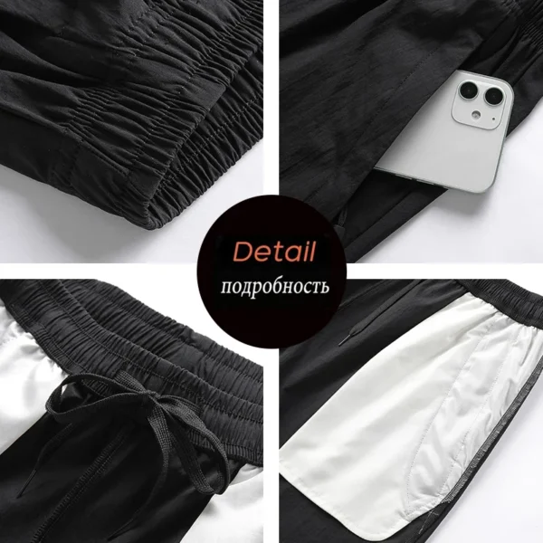 Plus Size 10XL Men Solid Quick Dry Shorts Mens 2022 Summer Breathable Sportswear Jogger Large Board Beach Shorts Male - Image 6