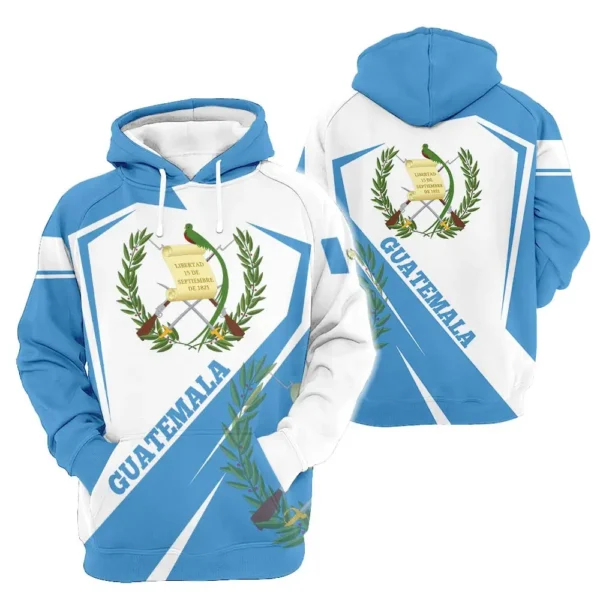Guatemala National Flag Hoodies 3D Print Men Women Fashion Streetwear Y2k Hoodie Oversized Pullovers Sweatshirts Male Clothing