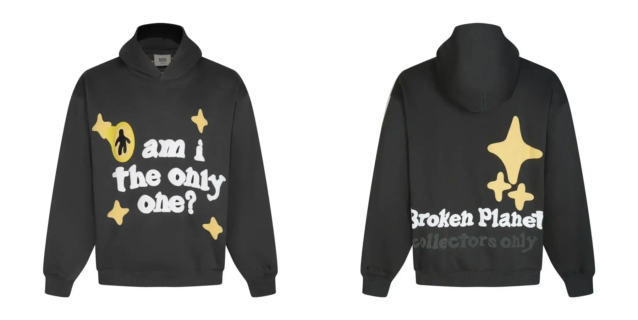 Broken Fashion Luxury Brand Cartoon Foam Print Hooded Men's Top Streetwear Retro Plus Size Sweatshirt Men's Hoodie