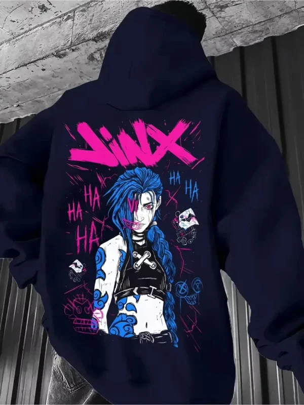 Popular Anime Arcane League Jinx 3d Print Hoodie Men Women Hoodie Sweatshirt Tracksuit Game Sweats Long Sleeve Mens Hoodie Boy - Image 5