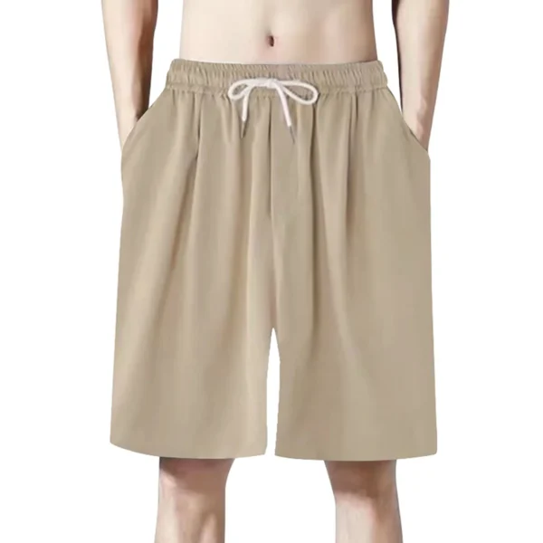 Men's Ice Silk Shorts Loose Pocket Casual Jogging Shorts Running 2024 Summer Comfortable Shorts Pant Workout Training Shorts