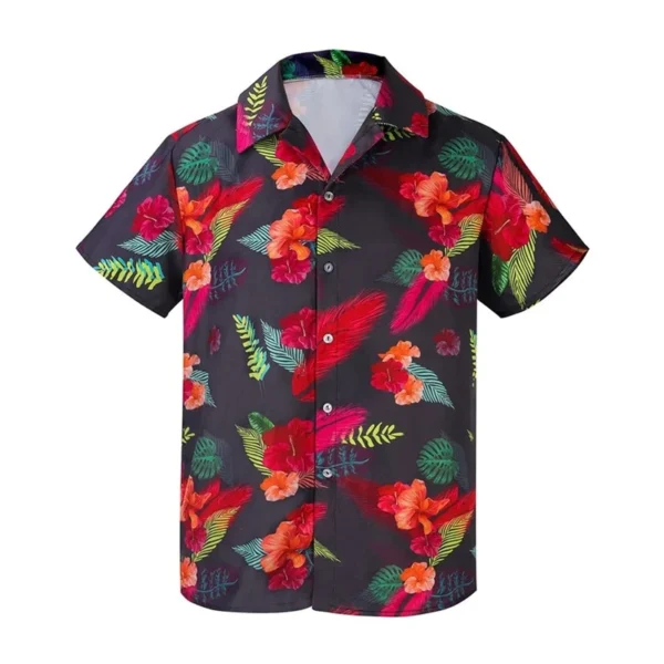 Hawaii Funny Shirt For Men 3d Print Summer Loose Hawaiian Beach Tops Casual Short Sleeve Lapel Blouse Streetwear Male Clothes - Image 2