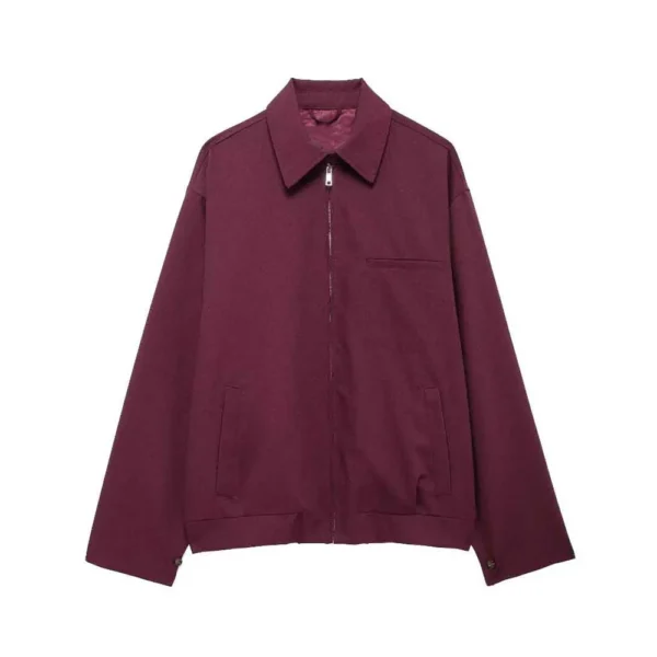 UNIZERA 2024 Autumn New Product Fashion Casual Women's Zipper Pocket Decoration Jacket Coat Lantern Mini Skirt Set - Image 3