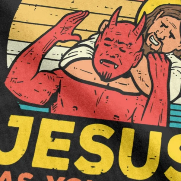 Jesus Has Your Back Jiu Jitsu Retro Christian T Shirts Women And Men Cotton Vintage Short Sleeve Tee Shirt Plus Size Tops - Image 2