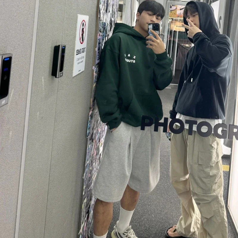 24 Classic Loose Autumn and Winter Men's and Women's Universal Casual Sweatshirts Long-sleeved Hoodies IAB - Image 4