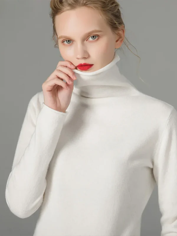 Turtleneck Women Sweaters 2024 Autumn Winter Sweater Knitted Pullover Long Sleeve Woman Sweaters Tops Soft Jumper Pull Femme - Image 4