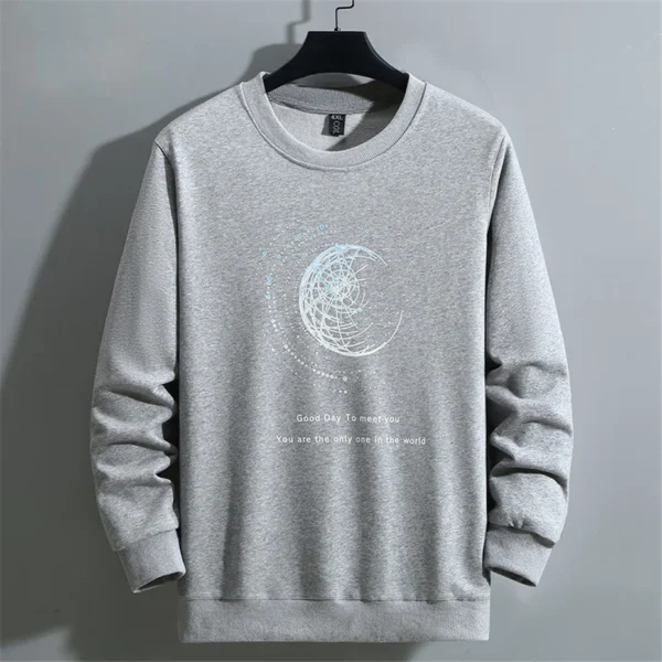 Big Size Sweatshirt 11XL 10XL Men Spring Print Sweatshirt Fashion Causal Pullover O-neck Hoodies Male Plus Size 10XL 11XL - Image 2