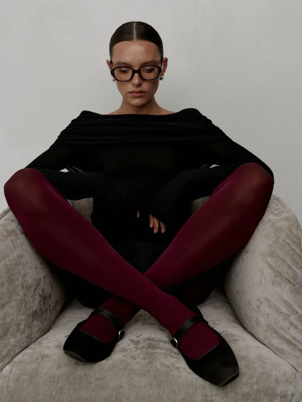 Off Shoulder Women Gray Sweater Knitwears Top Long Sleeve Pullovers Tops Winter Outerwears Sweaters Clothing Red Black White New - Image 2
