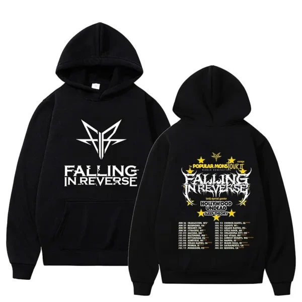 Funny Falling in Reverse The Popular Mons Hoodies Women Men Funny Prank Sweatshirt Letter Pattern Clothing Oversized Pullovers