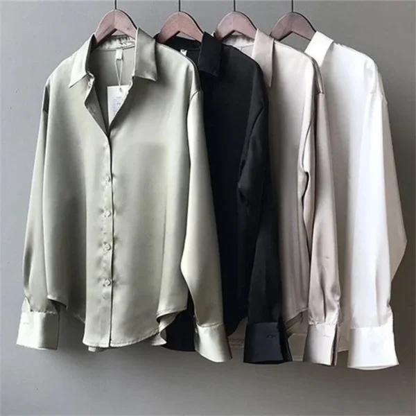 Woman Spring Autumn Style Blouses Shirts Lady Casual Long Sleeve Turn-down Collar Blusas Tops DF4849 - Image 5