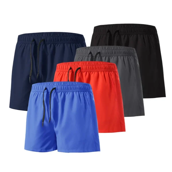 2 in 1 Marathon Shorts Quick Dry Long Distance Running Training Sports Men Gym Summer Pockets Lining Big Size - Image 5