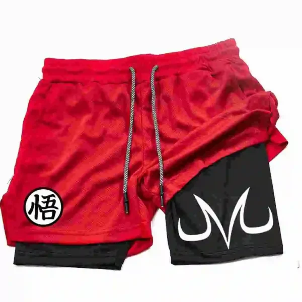 Men's and women's anime gym pants, cartoon print, fitness, running, fashionable leisure, high-quality anime shorts men