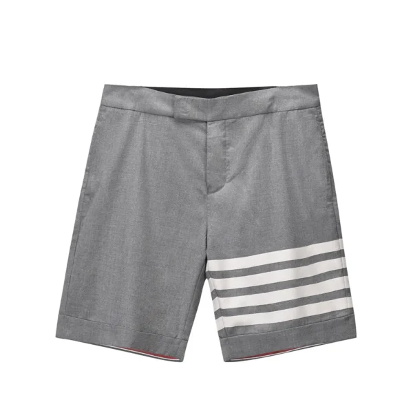 Men's Shorts pure cotton business suit side woven wide loose casual five-point pants summer
