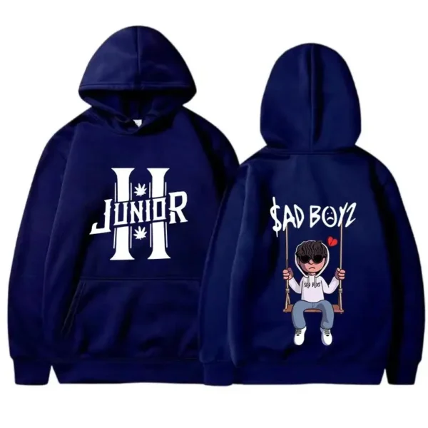Spring Men's Hoodies Junior H Sad Boys Harajuku Girls Hip Hop Pullover Fancy Music Gift Casual Loose Comfortable Sweatshirt - Image 6