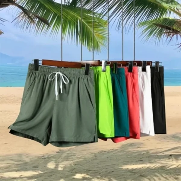 New style shorts for men's quick drying loose three part sports casual pants with multi-color selection for men's thin cross-bor