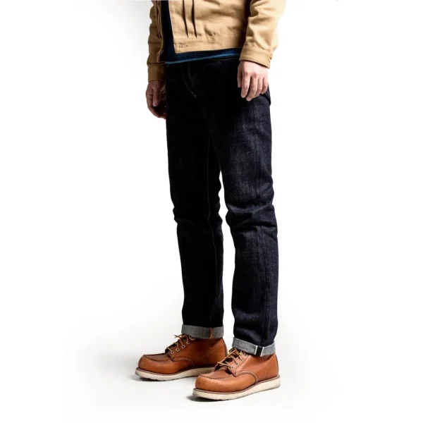 Red Tornado 17oz SD-107 Slim Cut Jeans Selvdege Denim Men's Pants Straight Leg - Image 4