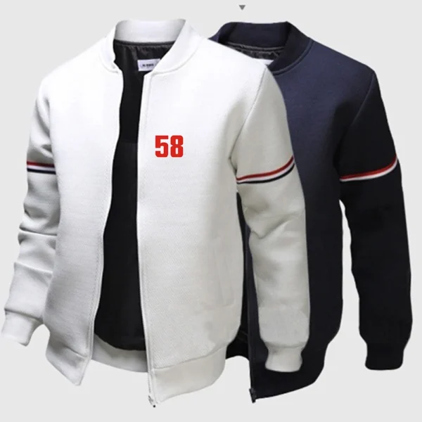 2024 Marco Simoncelli Super Sic 58 New Printing Men Spring and Autumn Comfortable Casual Multi-pocket Pilot Flight Jackets Tops
