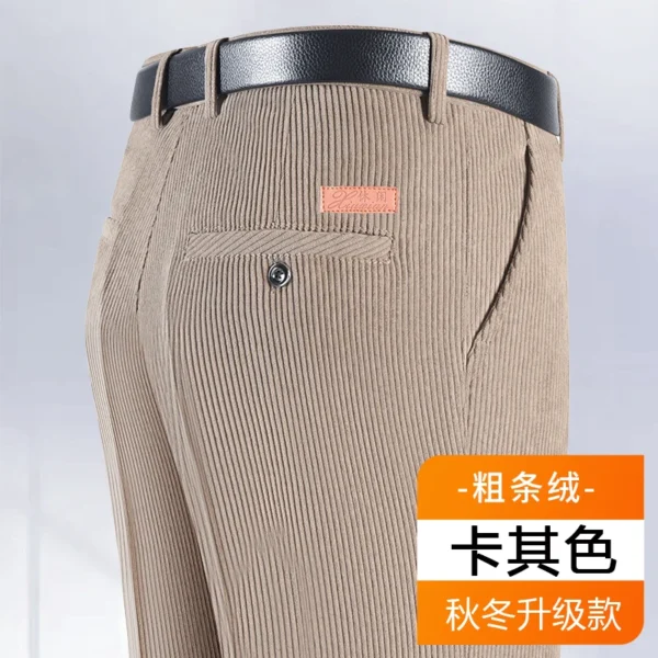 2024 Cotton Corduroy Pants Men Soft and Comfortable Fabric Corduroy Joggers For Middle-aged Men Dad Husband Daily Office Pants