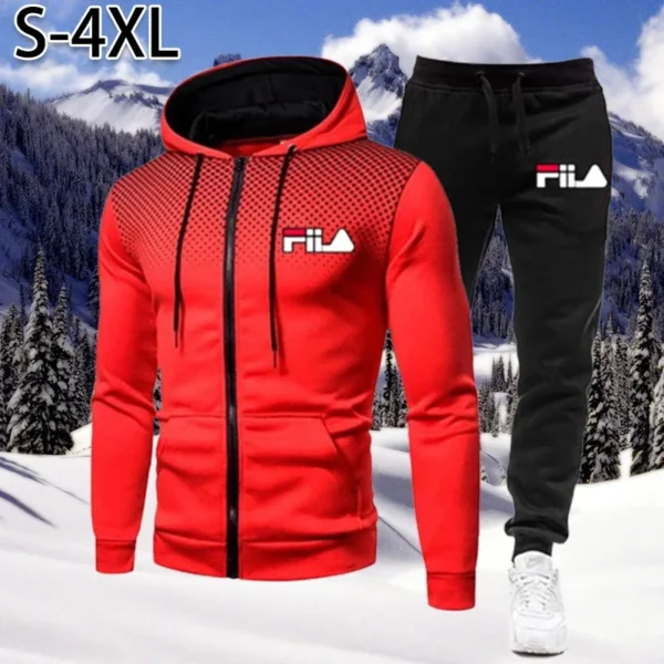 2024 Men's suit Hoodie + Pants Fall sportswear Casual sweatshirt Sportswear Men's casual sports jogging suit Men's suit - Image 3