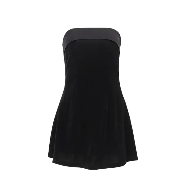 WhereMery Elegant Sleeveless Slash-neck Mini Dresses Sexy Bodycon Backless A-line Dress Retro Evening Club Party Women Vestidos - Image 2