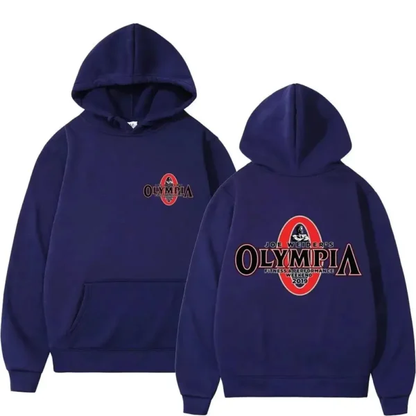 OLYMPIA-Sudadera con capucha para hombre y mujer, ropa deportiva informal de lana, estilo Harajuku, gimnasio Fitness - Image 3