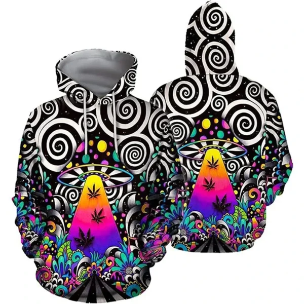 Autumn Colorful Mushroom 3D Print Hoodies Men Women Fashion Casual Sweatshirts Oversized Hoodie Pullovers Tracksuit Clothing