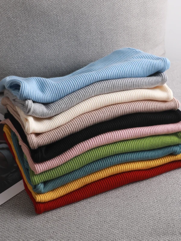 winter clothes Knitted woman sweaters Pullovers spring Autumn Basic women's jumper Slim women's sweater cheap pull long sleeve - Image 2