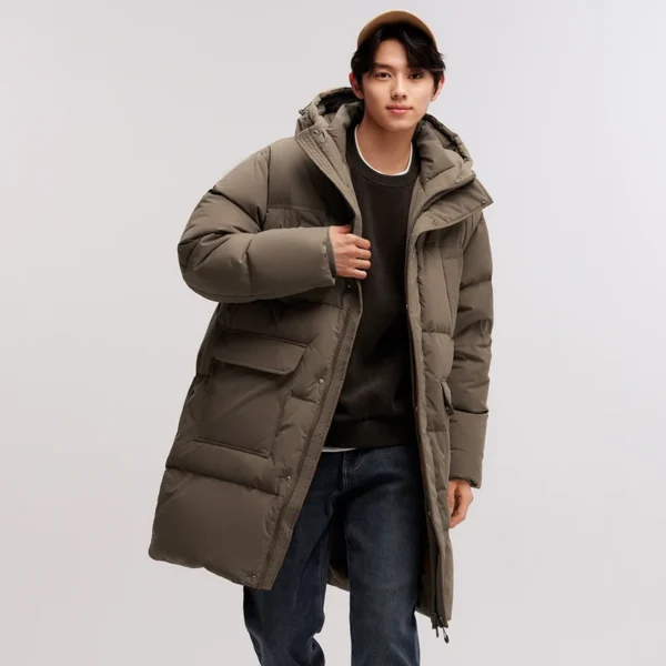 Semir Down Jacket Men 2024 New Waterproof Thick Outerwear Long Length Winter Clothing Couple - Image 4