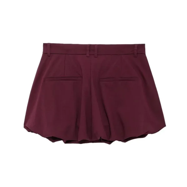 UNIZERA 2024 Autumn New Product Fashion Casual Women's Zipper Pocket Decoration Jacket Coat Lantern Mini Skirt Set - Image 6