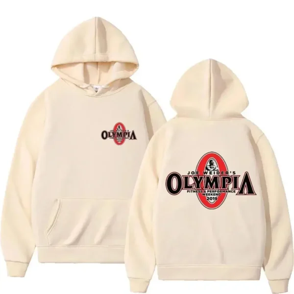 OLYMPIA-Sudadera con capucha para hombre y mujer, ropa deportiva informal de lana, estilo Harajuku, gimnasio Fitness - Image 6