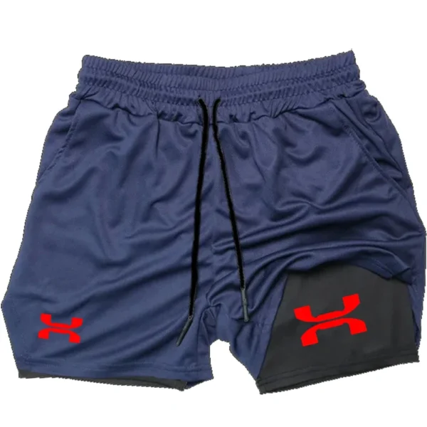 Running Shorts Men Gym Sports Shorts 2 In 1 Quick Dry Workout Training Gym Fitness Jogging Short Pants Summer Men Shorts - Image 2