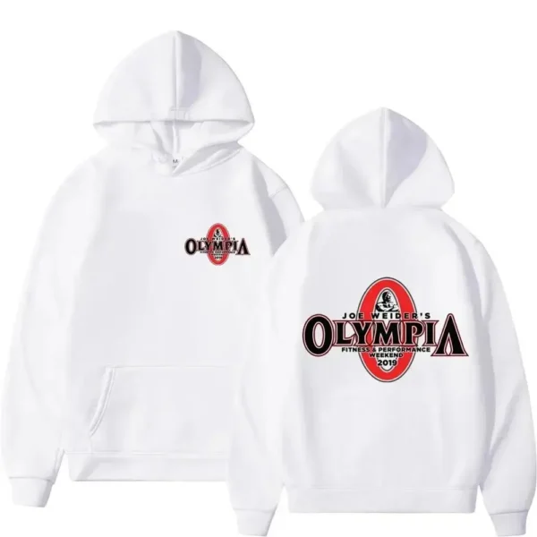 OLYMPIA-Sudadera con capucha para hombre y mujer, ropa deportiva informal de lana, estilo Harajuku, gimnasio Fitness - Image 2
