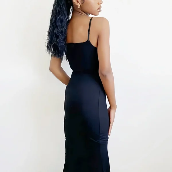 Women's Casual Lounge Slip Long Dress Sexy Sleeveless Backless Bodycon Maxi Dresses Summer Slim Elegant Sexy Outfits Ladies Birt - Image 4