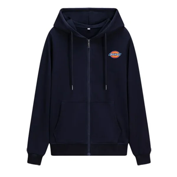 Men's new autumn and winter hooded cardigan jacket, casual zipper jacket, warm knit pullover, long sleeved sweatshirt