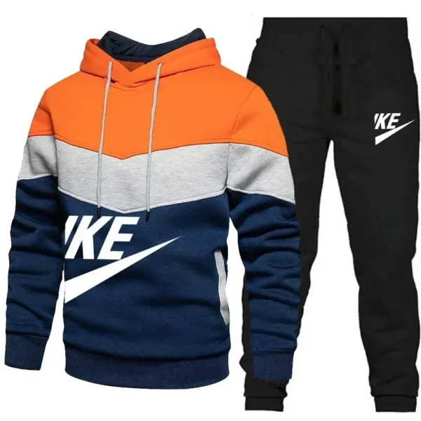 2 Pieces Sets Tracksuit Hooded Sweatshirt +Drawstring Pants Male Sport Hoodies Running Sportswear Men Women Brand Autumn Winter - Image 5