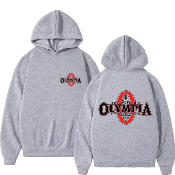 OLYMPIA-Sudadera con capucha para hombre y mujer, ropa deportiva informal de lana, estilo Harajuku, gimnasio Fitness - Image 4