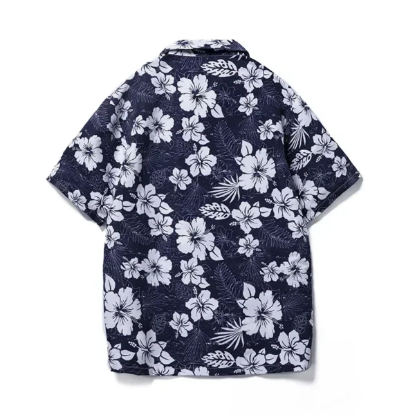 Plus Size 6XL 7XL 8XL Fashion Men's Shirts Men Hawaiian Camicias Casual Polyester Shirts Kapok Printed Short-sleeve Blouses Tops - Image 2