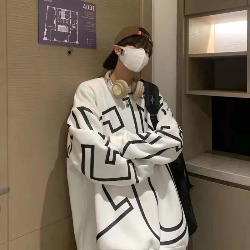 Klein Blue Weather Men's Spring And Autumn New Loose Large Size Trend Ins Round Necklace - Image 2