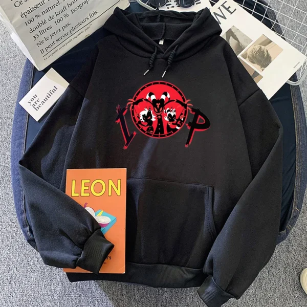 Helluva Boss Hoodies Anime Sweatshirts IMP Crew Men Woman Sudadera Adult Comics Printing Pullovers Winter Hoody Fleece Clothing