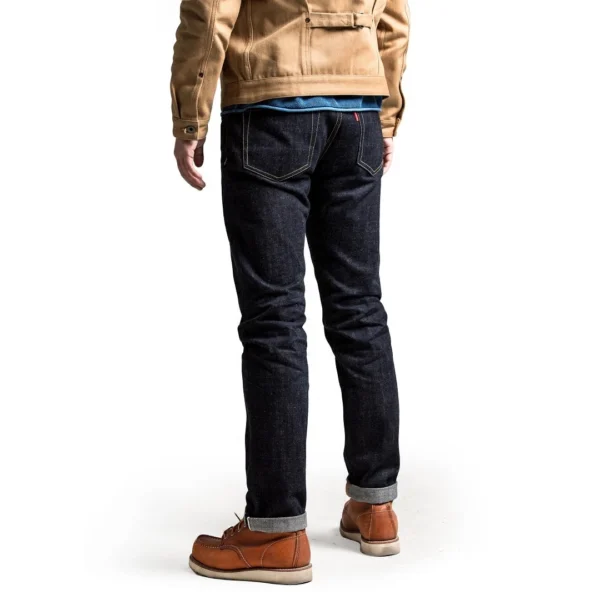 Red Tornado 17oz SD-107 Slim Cut Jeans Selvdege Denim Men's Pants Straight Leg - Image 5
