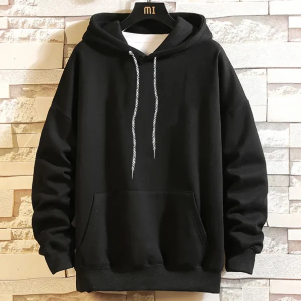 Autumn and winter men hooded sweatshirt long sleeve loose 6XL 7XL 8XL 14XL 15XL black cotton casual large size fleece 200KG