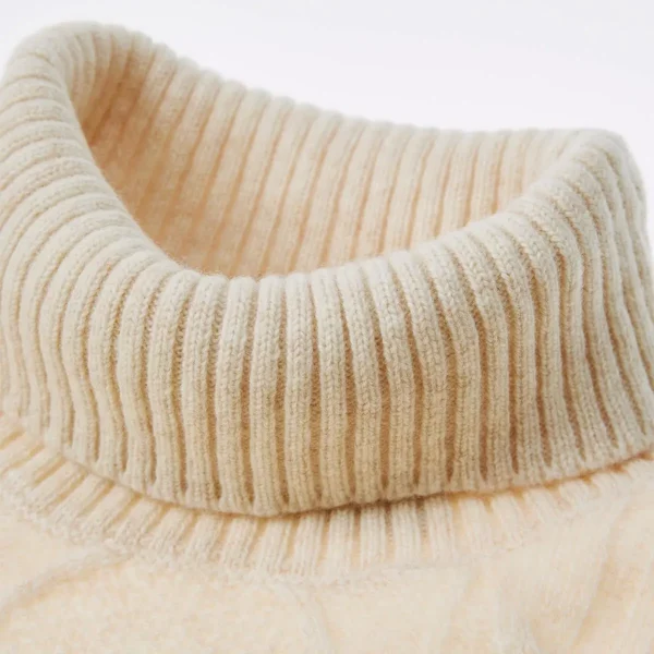 Cashmere Sweater Women Knitted Sweaters 100% Merino Wool Turtleneck Long-Sleeve Knit Pullover 2022 Winter Autumn Jumper Clothing - Image 3