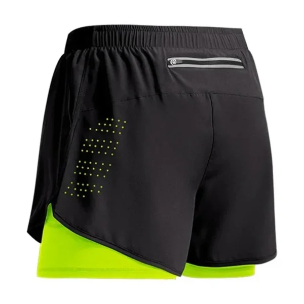 Men's Running Shorts quick-dry Fitness Breathable double-deck Shorts Men gyms Training shorts summer beach shorts Men sweatpants