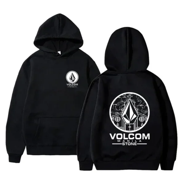 2025 Fashion Hoodie Men Hoody Volcom Stone Double-sided Casual Oversized Graphic Sports Tops Breathable Streetwear Mens Clothing - Image 3